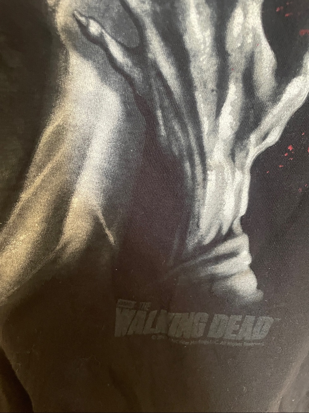 The Walking Dead Black Graphic Tee with Zombie Hand Design - Picture 6 of 7